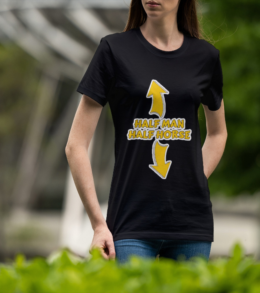 Half Man Half Horse Centaur Mythology Yellow Arrows T-Shirt