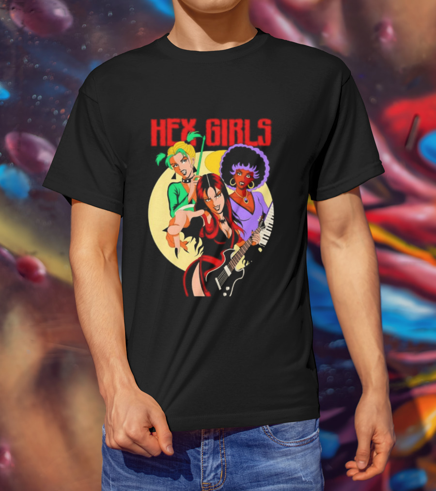 Hex Girls Scooby Doo Band Thorn Luna Dusk Animated Musical Trio T-Shirt