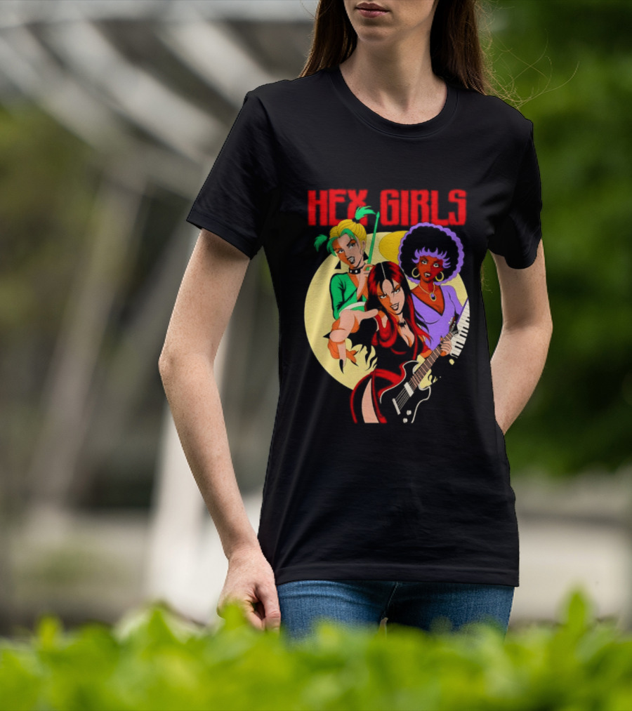 Hex Girls Scooby Doo Band Thorn Luna Dusk Animated Musical Trio T-Shirt