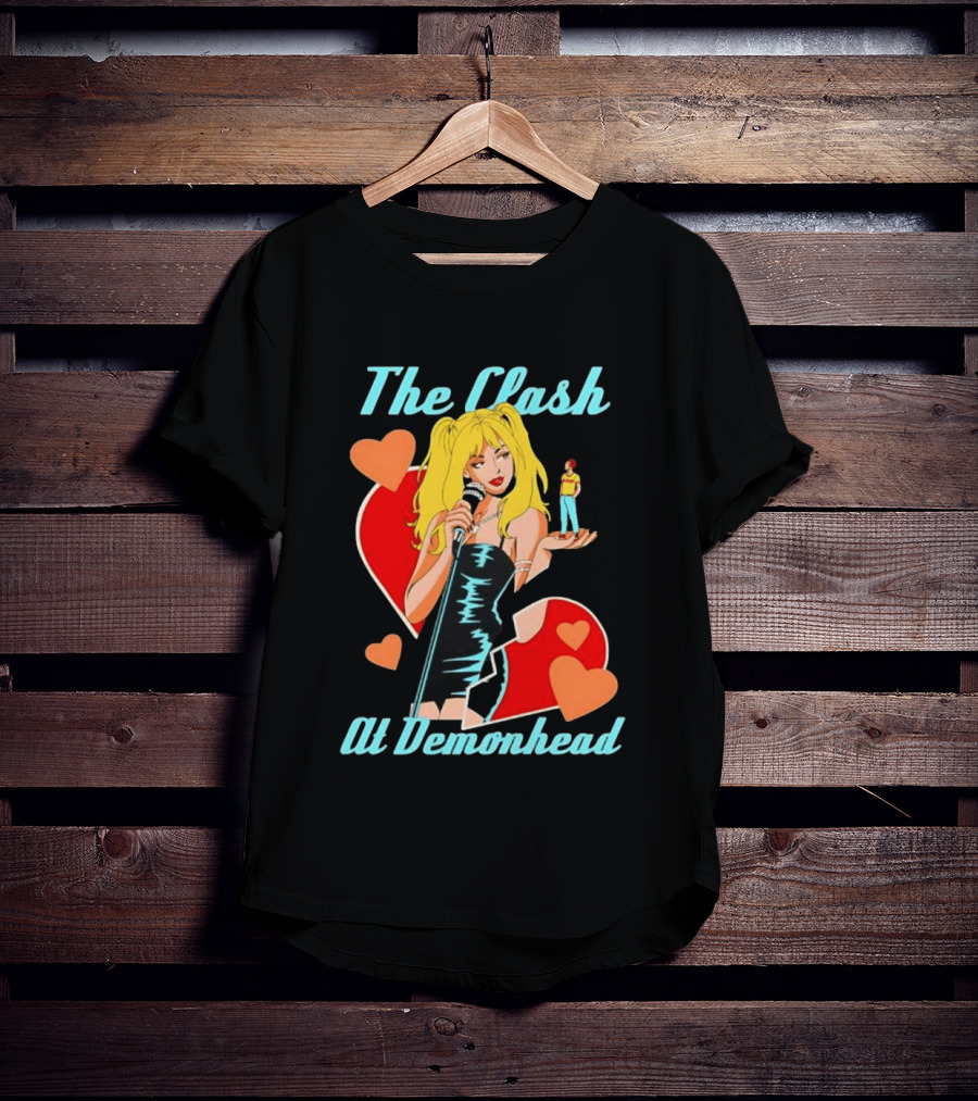 The Clash At Demonhead Scott Pilgrim Band Heart T-Shirt