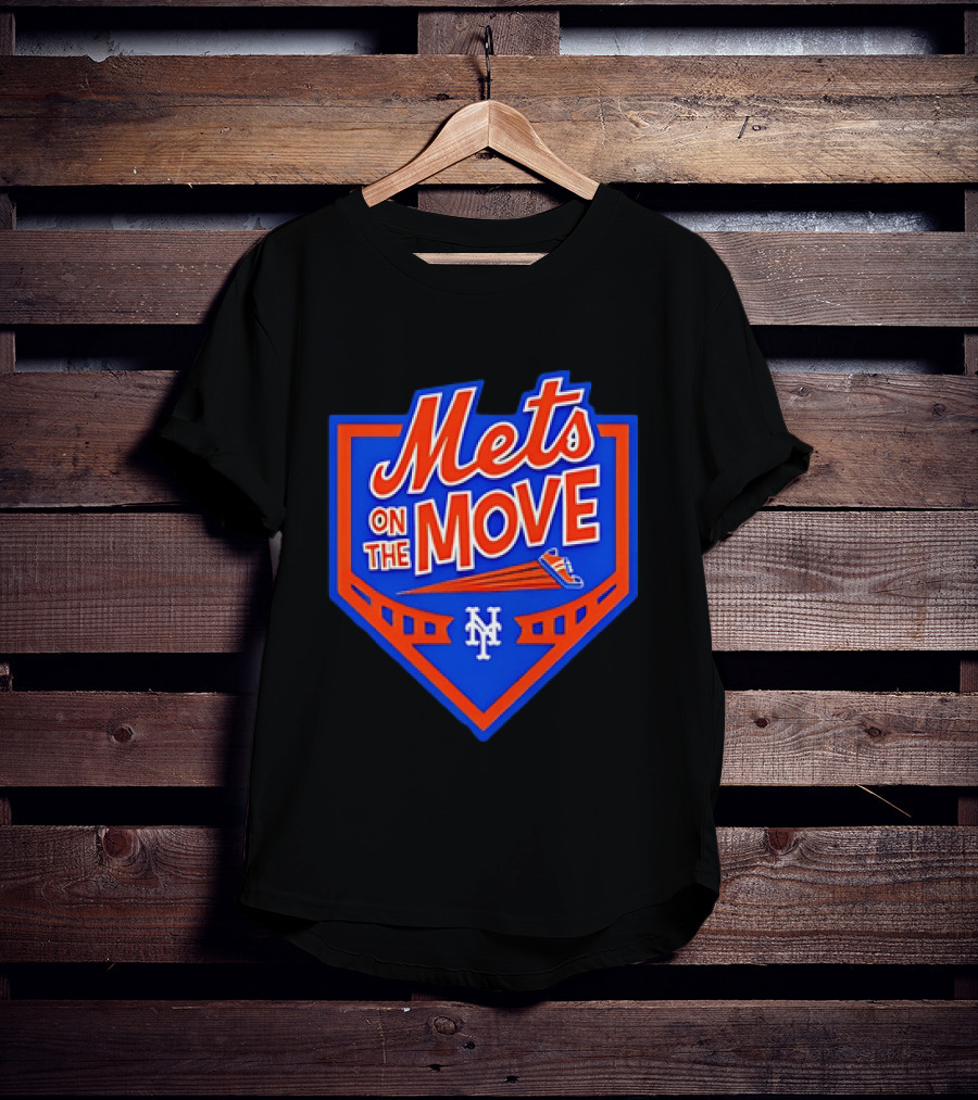 Mets On The Move New York NY Baseball Sneaker T-Shirt