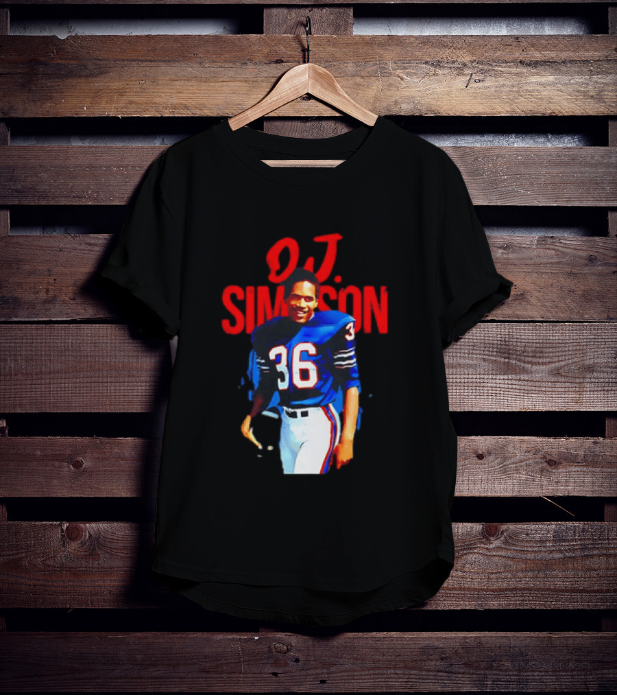 O.J. Simpson 36 Buffalo Bills Football Player T-Shirt