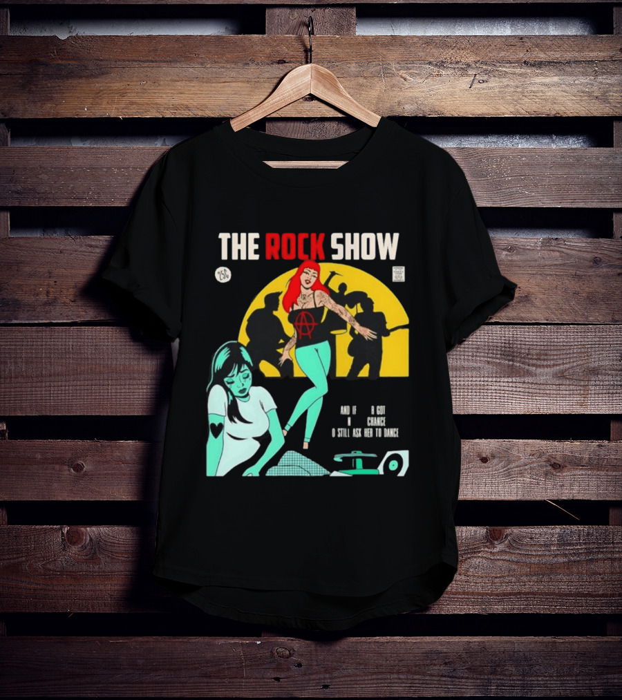 The Rock Show Comic Dance Chance Anarchy Girl Silhouette Scene T-Shirt