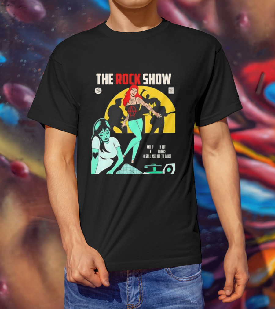 The Rock Show Comic Dance Chance Anarchy Girl Silhouette Scene T-Shirt