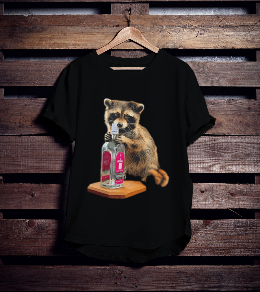 Erling Haaland Whiskey Raccoon Humor T-Shirt
