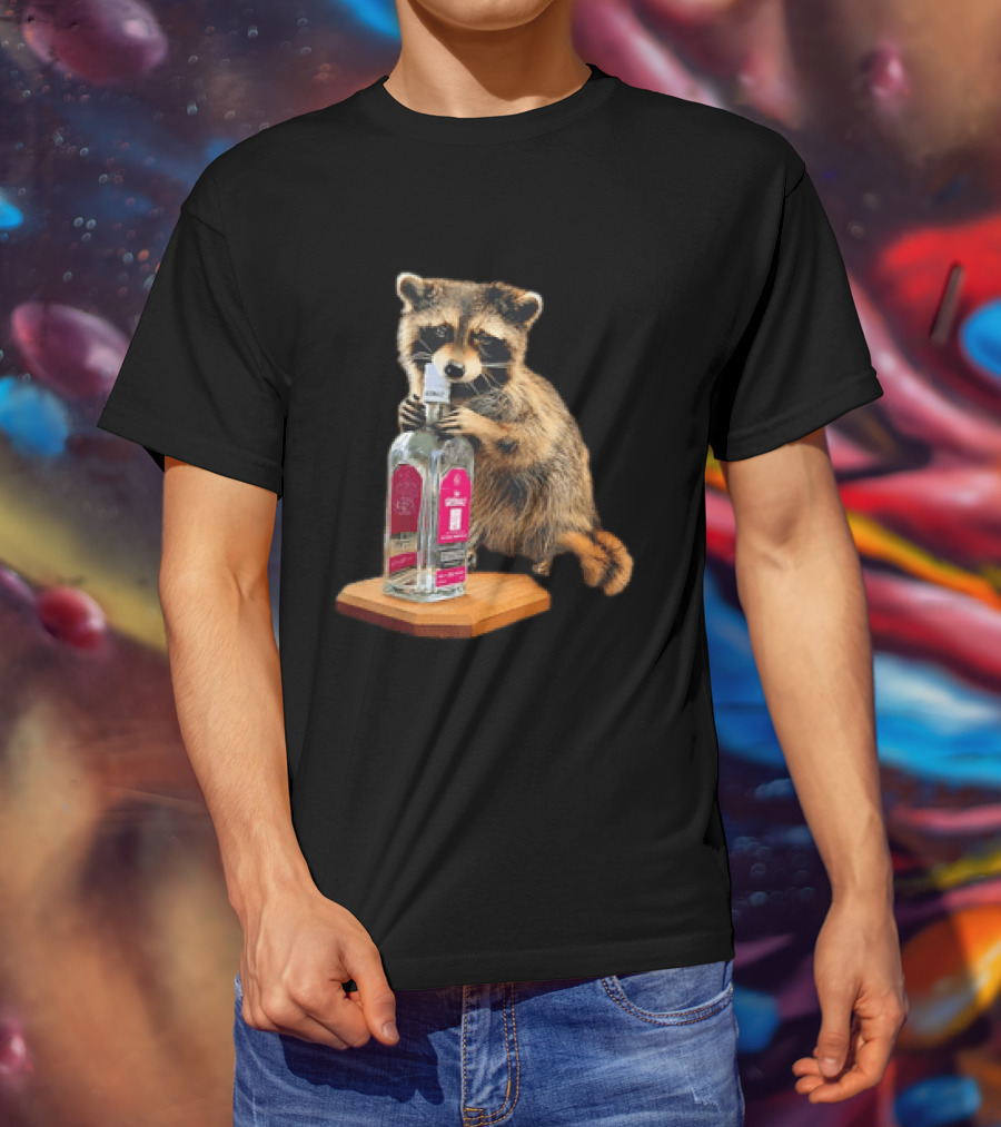 Erling Haaland Whiskey Raccoon Humor T-Shirt