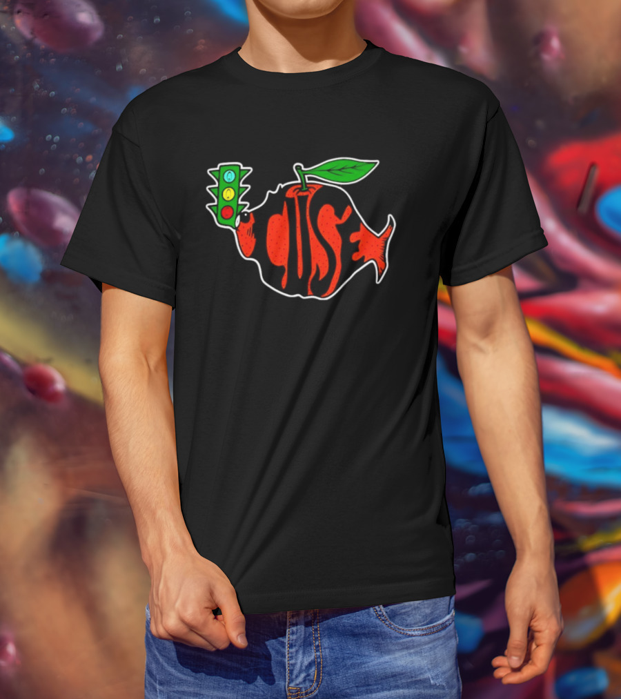 Phish Orange Fruit Shaped Fish Traffic Light Concert T-Shirt