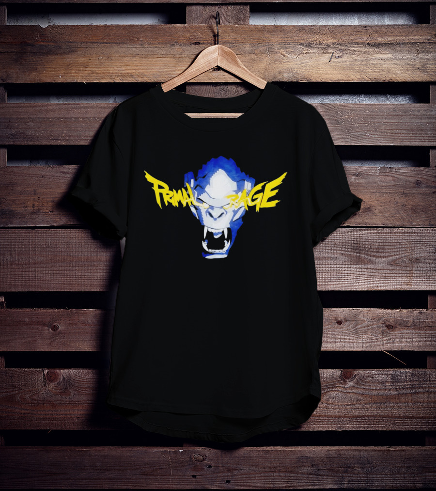 Primal Rage Roaring Gorilla Fierce Expression T-Shirt