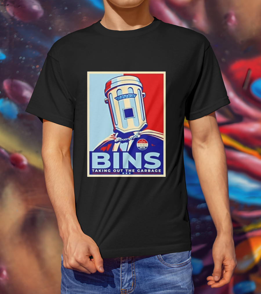 Binface Bins Hope Vote 2024 Taking Out The Garbage T-Shirt