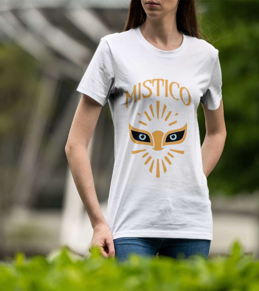 Mistico Luchador Eyes Mask Staring Lucha Libre Wrestling T-Shirt
