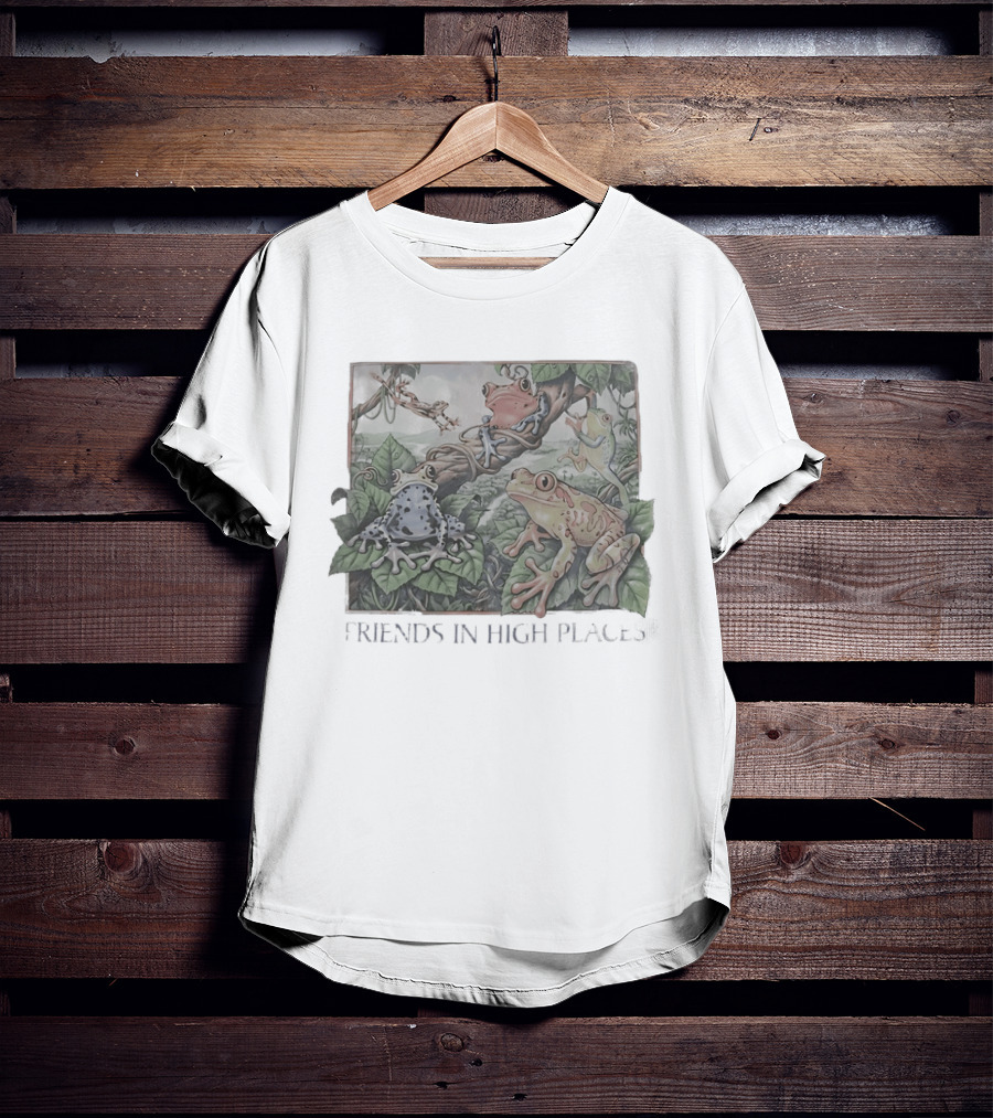 Friends In High Places Frog Nature Wildlife T-Shirt