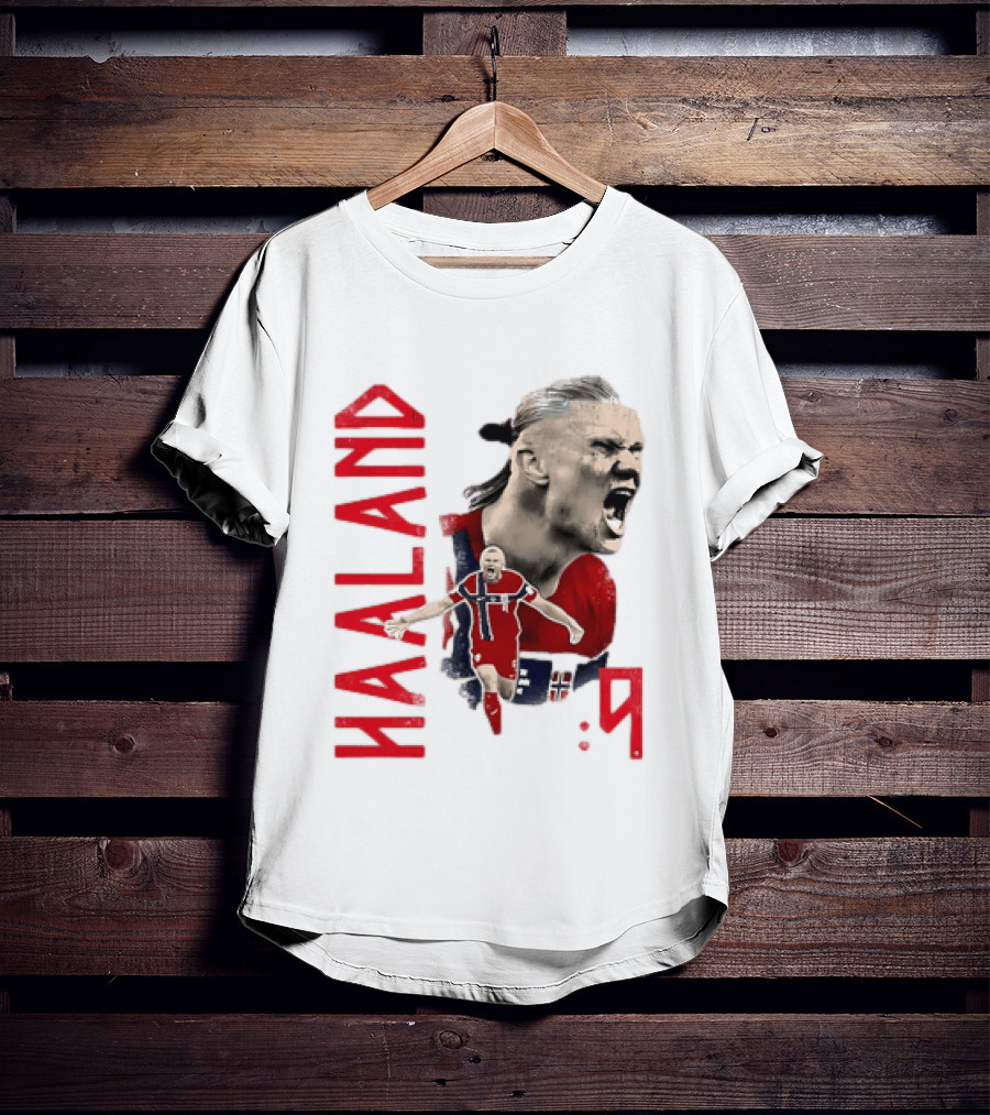 Haaland Norway National Soccer Star 9 T-Shirt