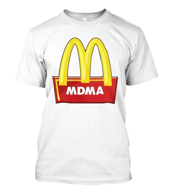 MDMA McDonald's Parody Golden Arches T-Shirt