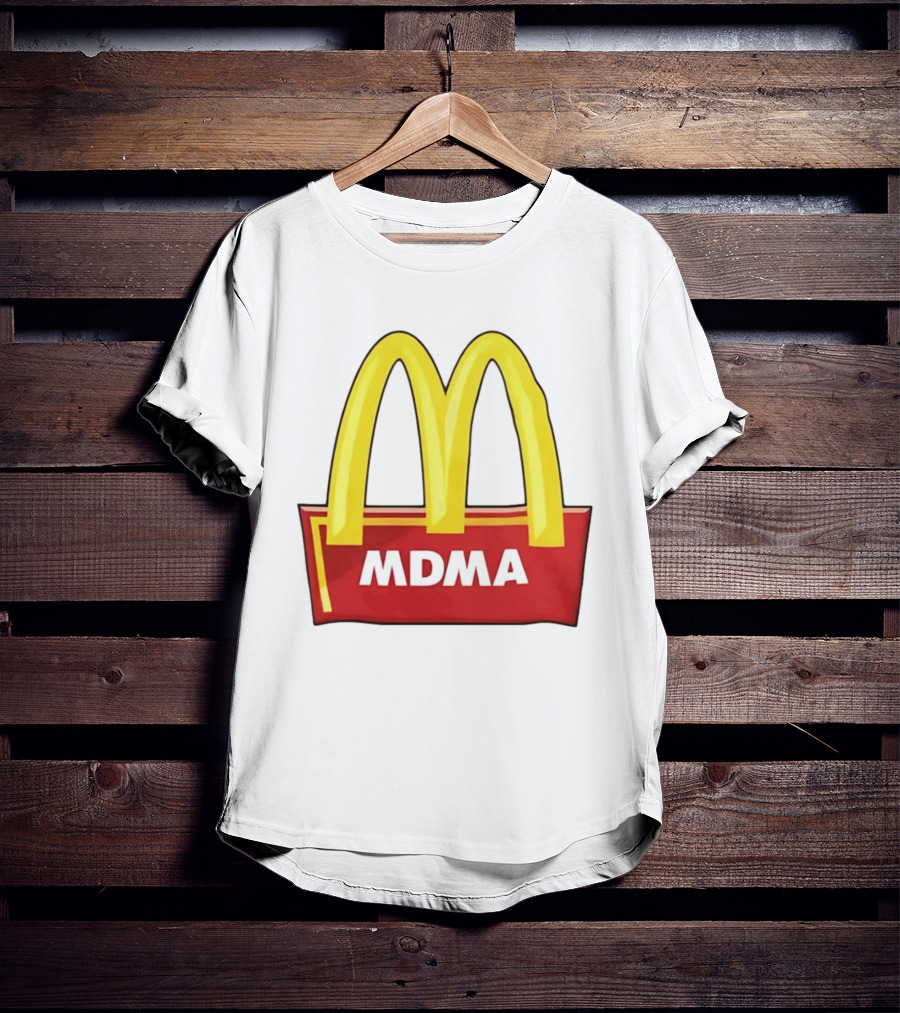 MDMA McDonald's Parody Golden Arches T-Shirt