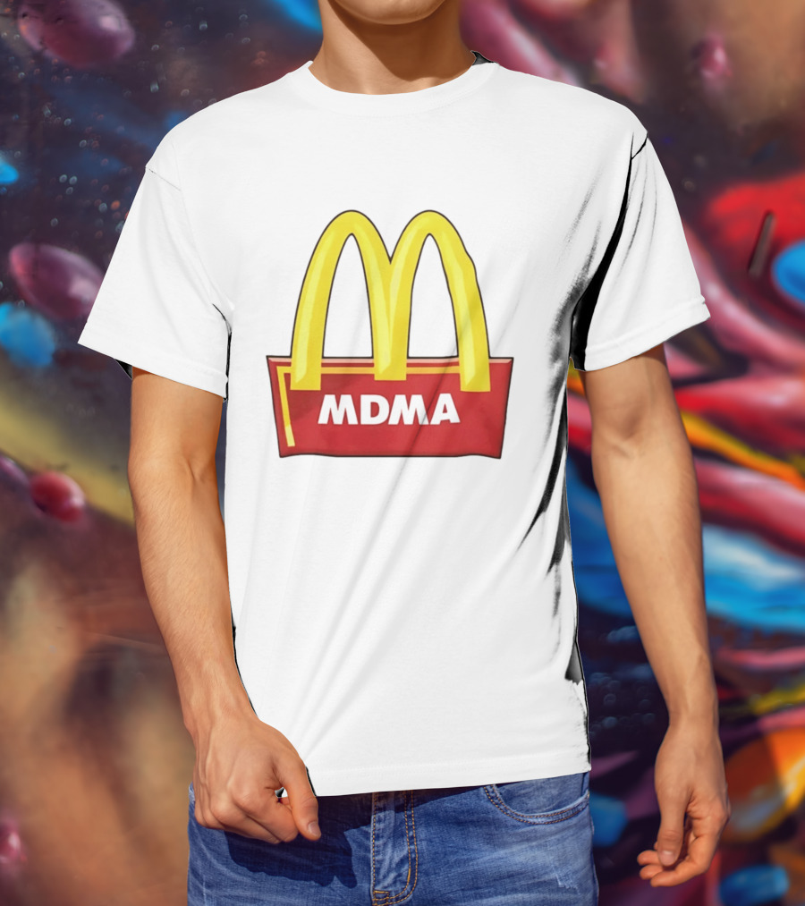 MDMA McDonald's Parody Golden Arches T-Shirt