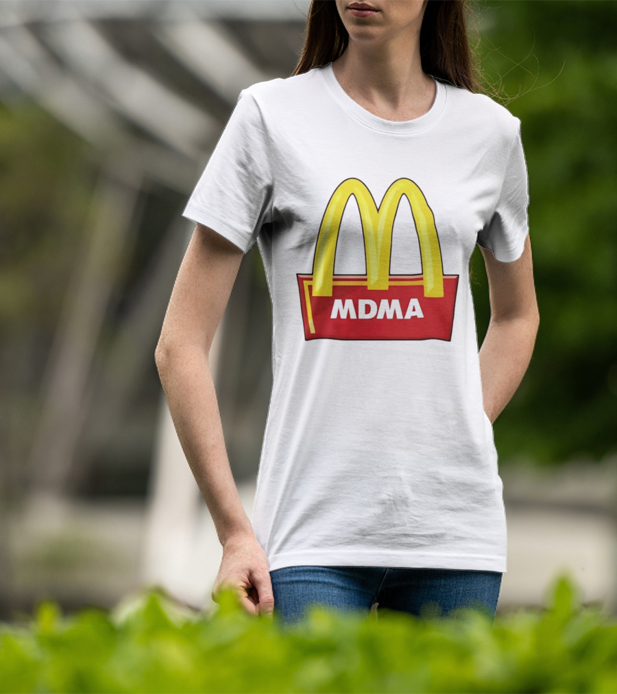 MDMA McDonald's Parody Golden Arches T-Shirt