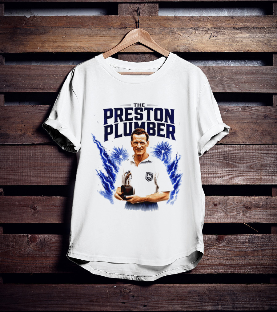 The Preston Plumber Tom Finney Football Legend T-Shirt