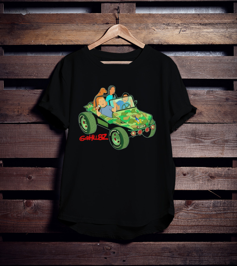 Gorhillaz Geep Bobby Hill Connie Souphanousinphone Unique Crossover Jeep Adventure T-Shirt