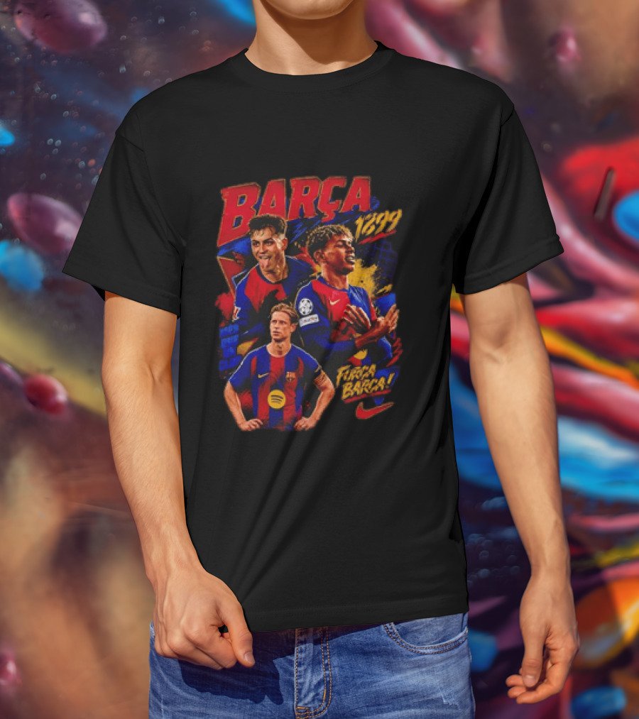 Barça 1899 Força Barça Soccer Pride Sports T-Shirt