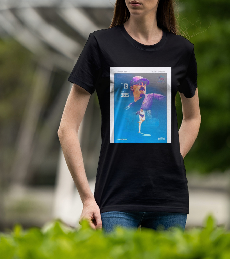 Connor Benge Miami Marlins Round 13 Pick 385 Draft 26 T-Shirt
