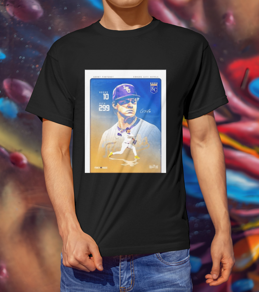 Grant Fontenot Kansas City Royals MLB Draft Round 10 Pick 299 T-Shirt