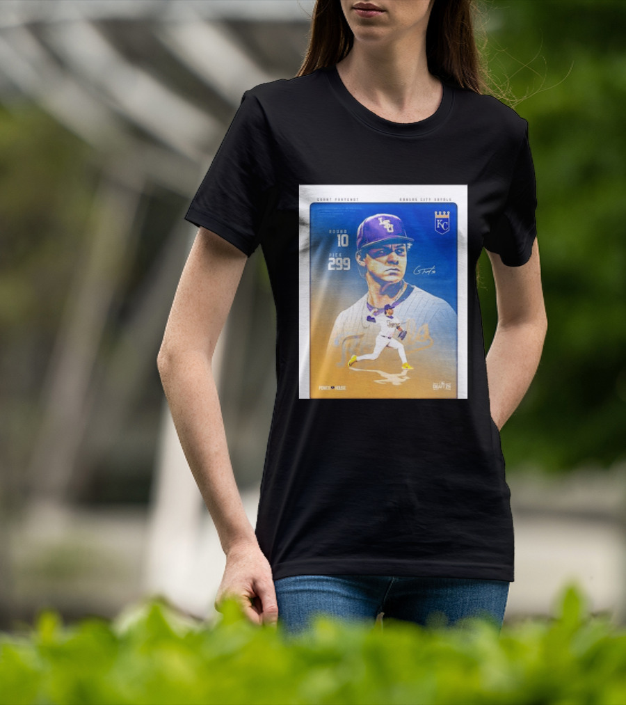 Grant Fontenot Kansas City Royals MLB Draft Round 10 Pick 299 T-Shirt