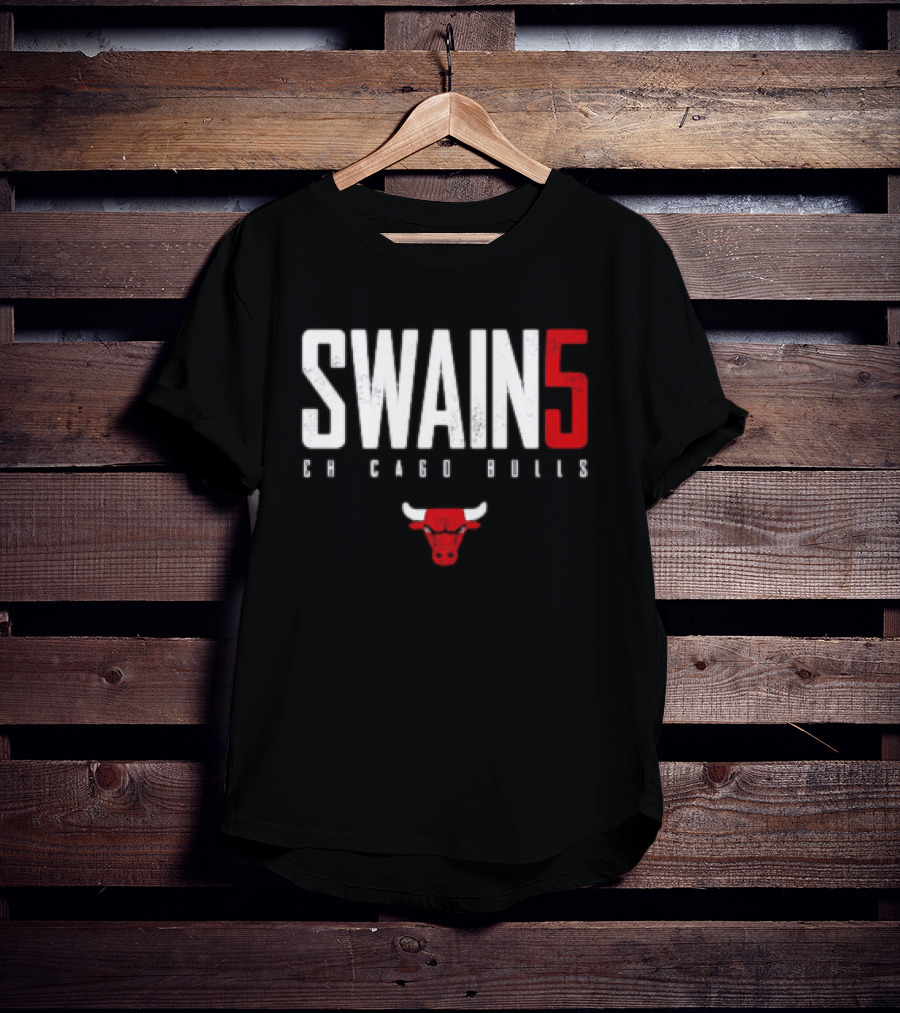 SWAIN 5 Chicago Bulls 23 Red Bulls T-Shirt