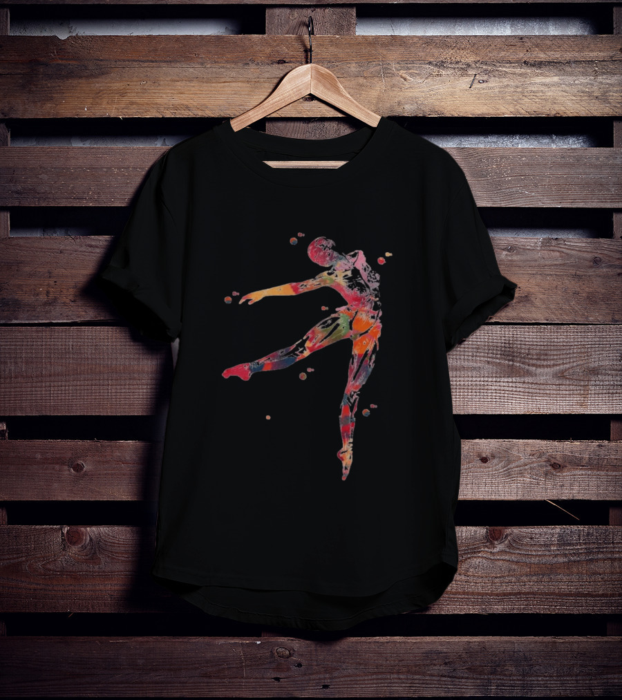 Dancer Anatomy Kinesiology Artistic Colorful Motion T-Shirt