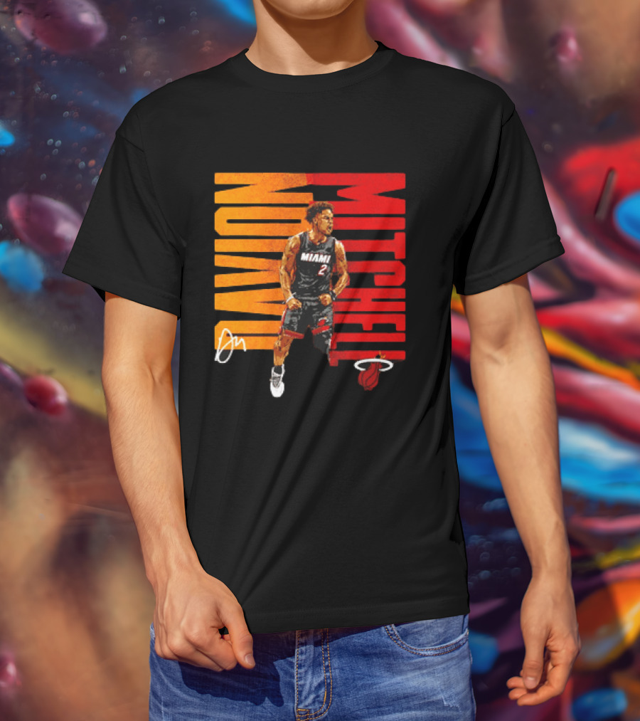 Davion Mitchell Miami Heat Number 2 Basketball Player T-Shirt