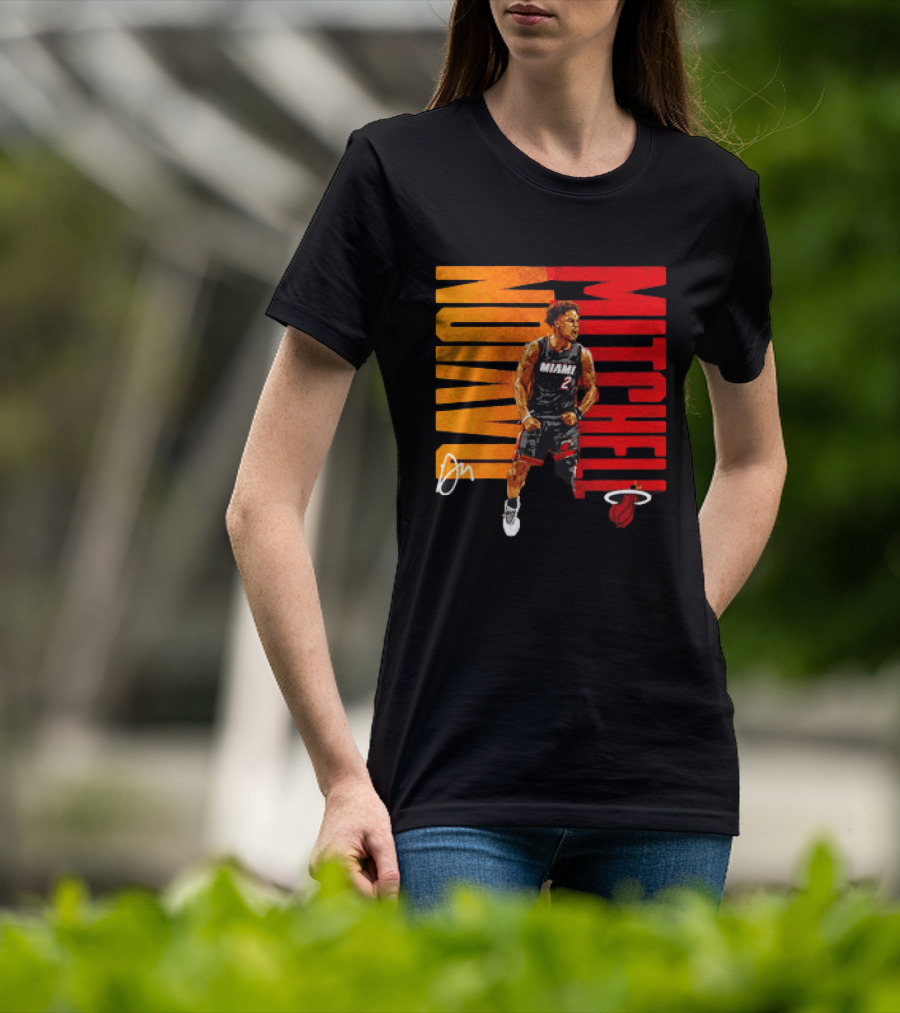 Davion Mitchell Miami Heat Number 2 Basketball Player T-Shirt