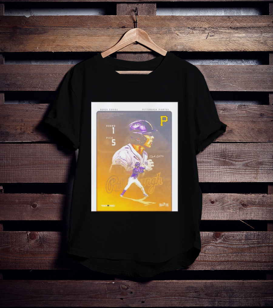Derek Curiel Pittsburgh Pirates MLB Draft Round 1 Pick 5 Prospect 2026 T-Shirt
