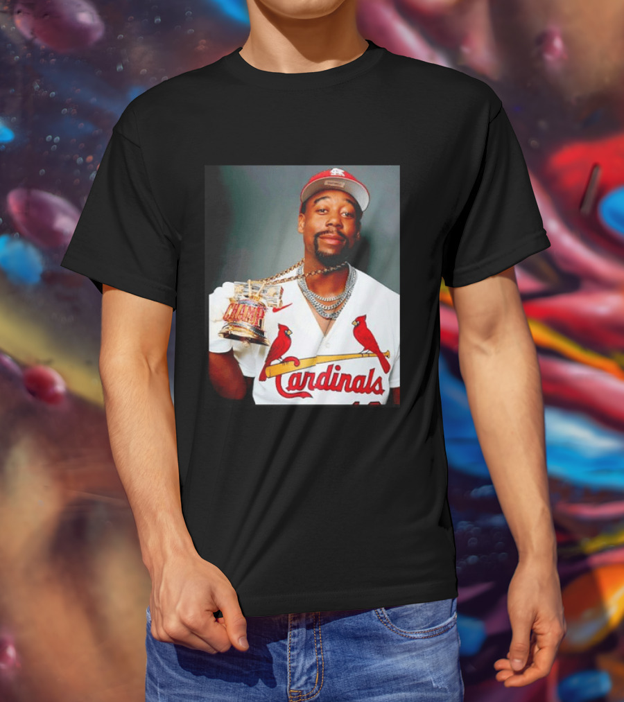 St Louis Cardinals Jordan Walker Champ Trophy Baseball T-Shirt