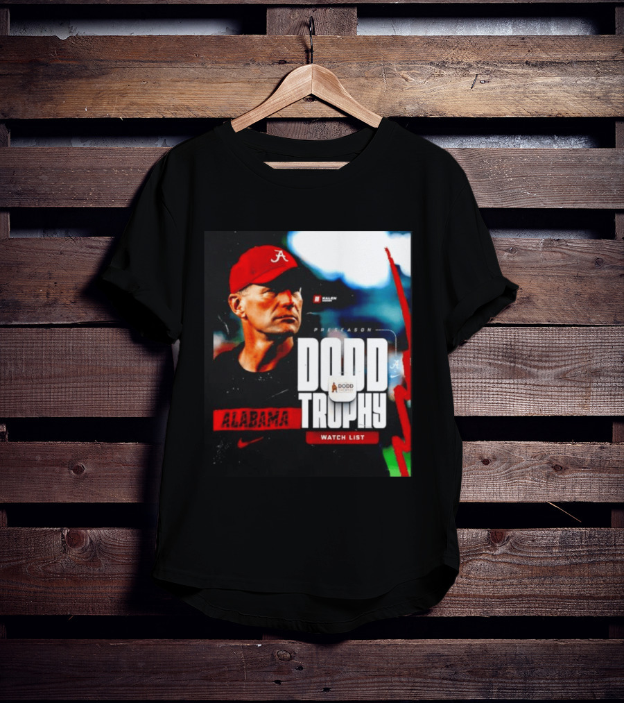 Alabama Crimson Tide Preseason Dodd Trophy List Kalen DeBoer Nike T-Shirt