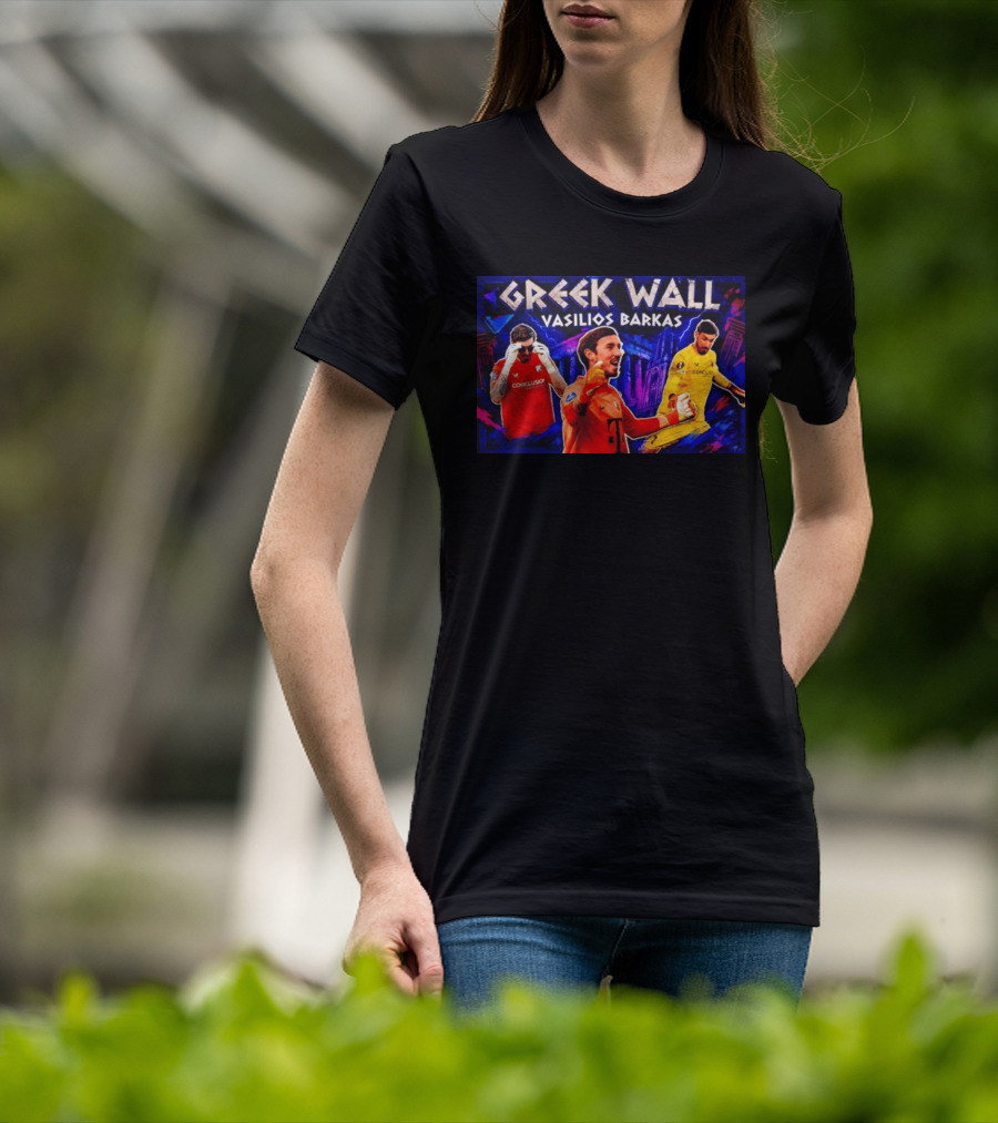 Greek Wall Vasilios Barkas Goalkeeper Collage T-Shirt