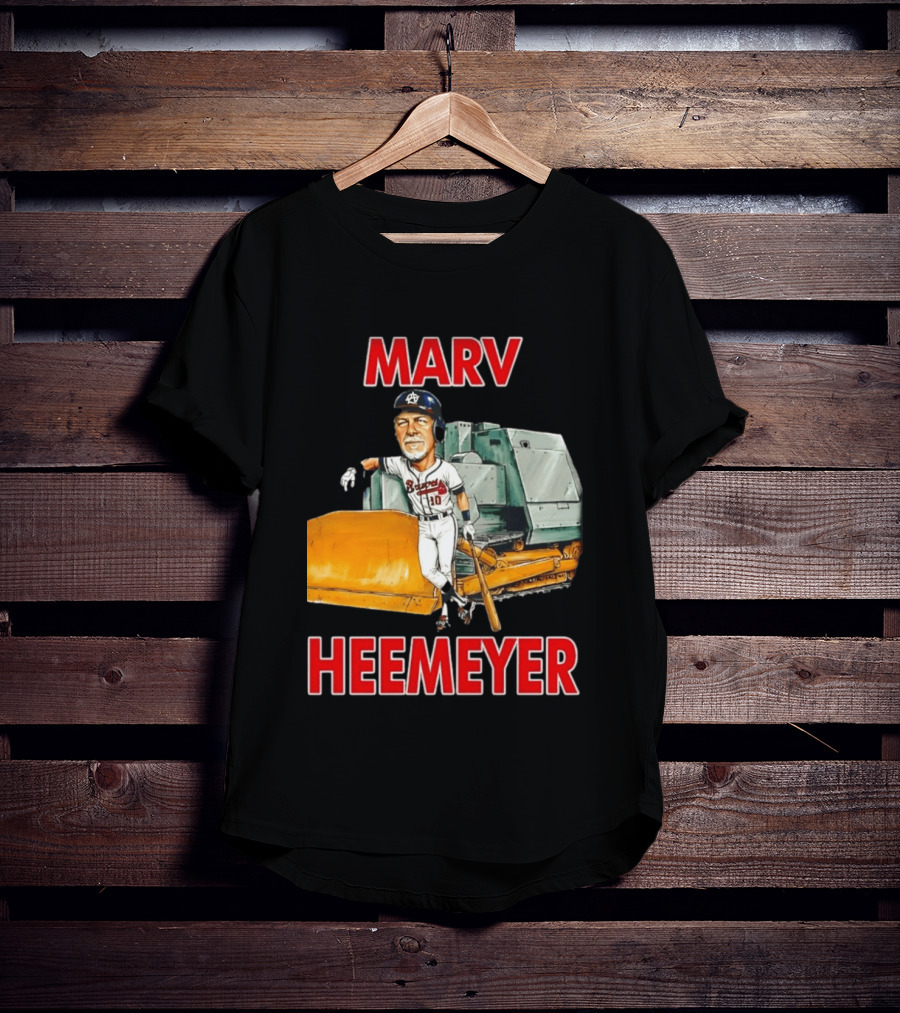 Marv Heemeyer Braves Player And Bulldozer Combo T-Shirt