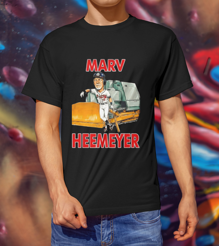 Marv Heemeyer Braves Player And Bulldozer Combo T-Shirt