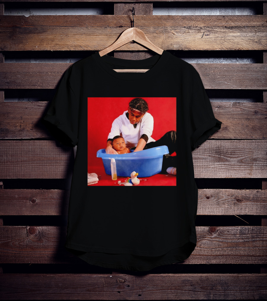 Mbappé Yamal Bath Time Meme With Baby In Blue Tub And Duck T-Shirt