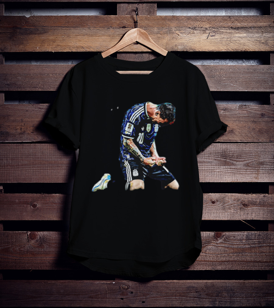 Messi Celebrates Argentina Victory With Passion And Emotion T-Shirt