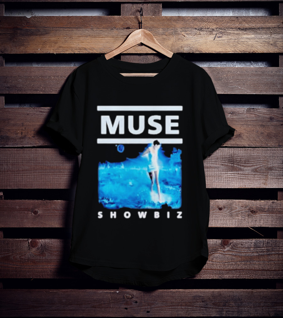 Muse Showbiz Album Cover Art Blue Aesthetic T-Shirt