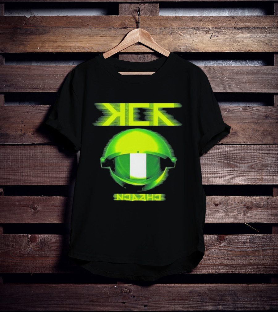 My Chemical Romance MCR Neon Green Glitch Helmet Italy Florence Visarno Arena 15 July 2026 T-Shirt