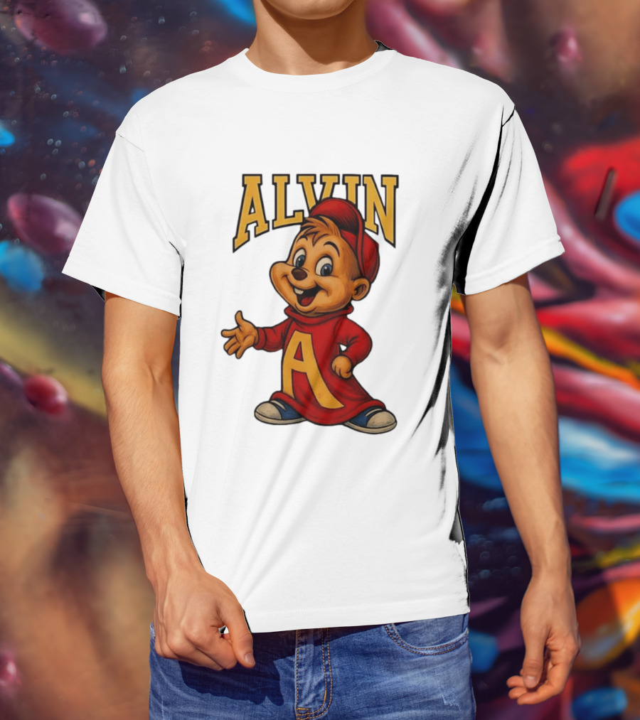 Alvin And The Chipmunks Alvin Character With Standing A T-Shirt
