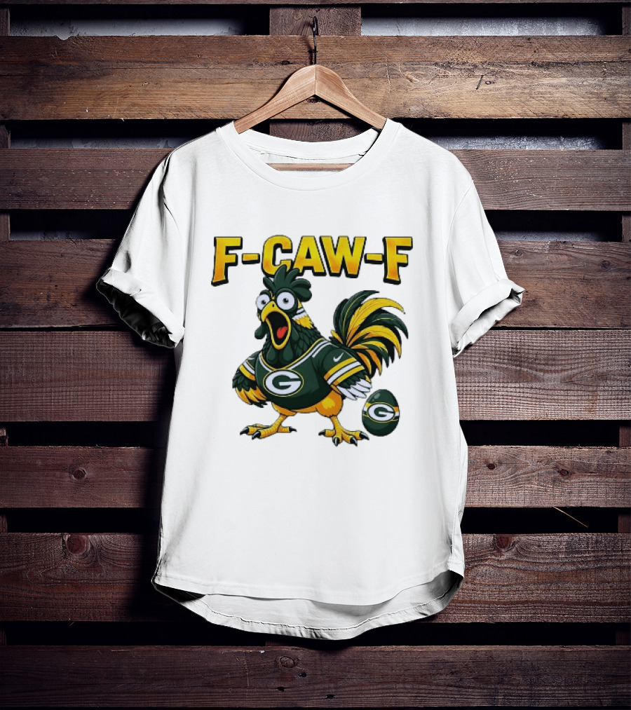 F CAW F Green Bay Packers Rooster Football Fan T-Shirt