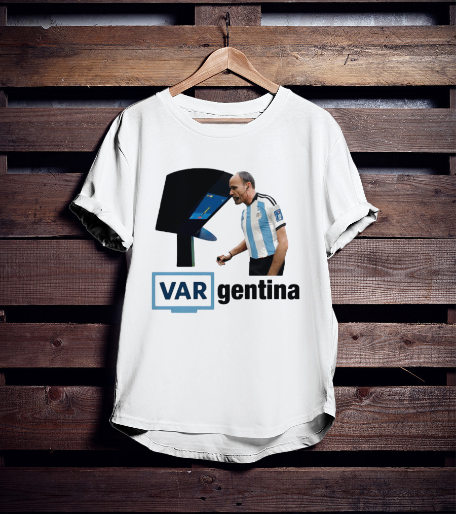 VAR Argentina Football Referee Interaction T-Shirt
