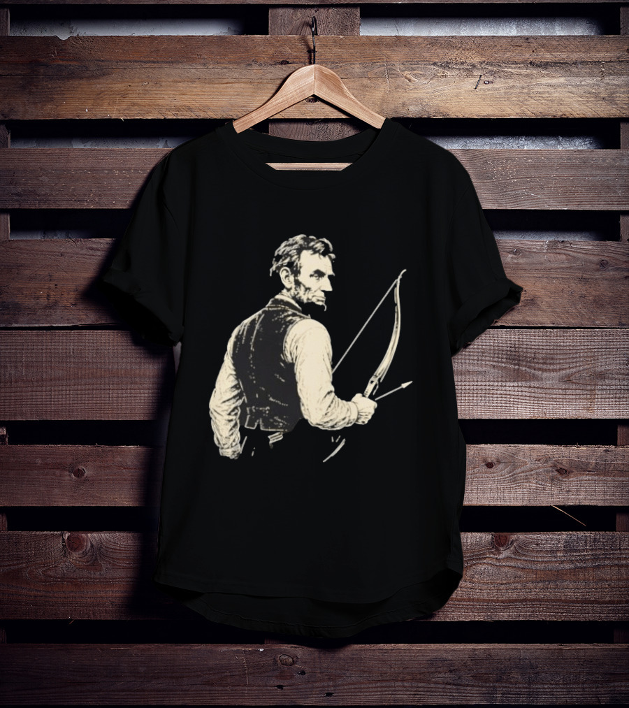 Abraham Lincoln Archery Bow And Arrow Hunting T-Shirt
