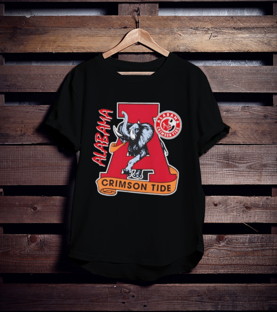 Alabama Crimson Tide Big Al Elephant NCAA Football T-Shirt