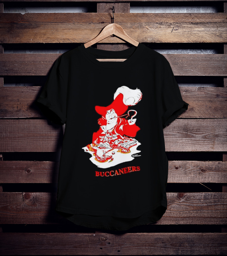 Captain Hook Buccaneers Pirate Tampa Bay T-Shirt