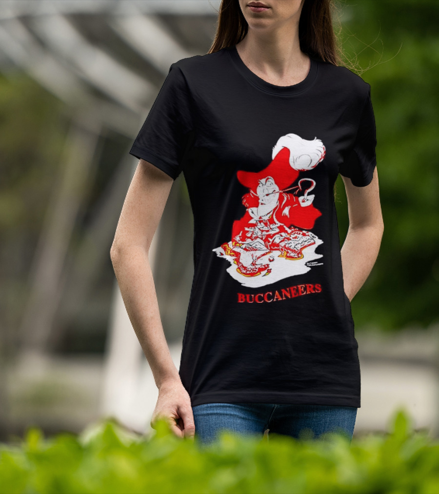 Captain Hook Buccaneers Pirate Tampa Bay T-Shirt
