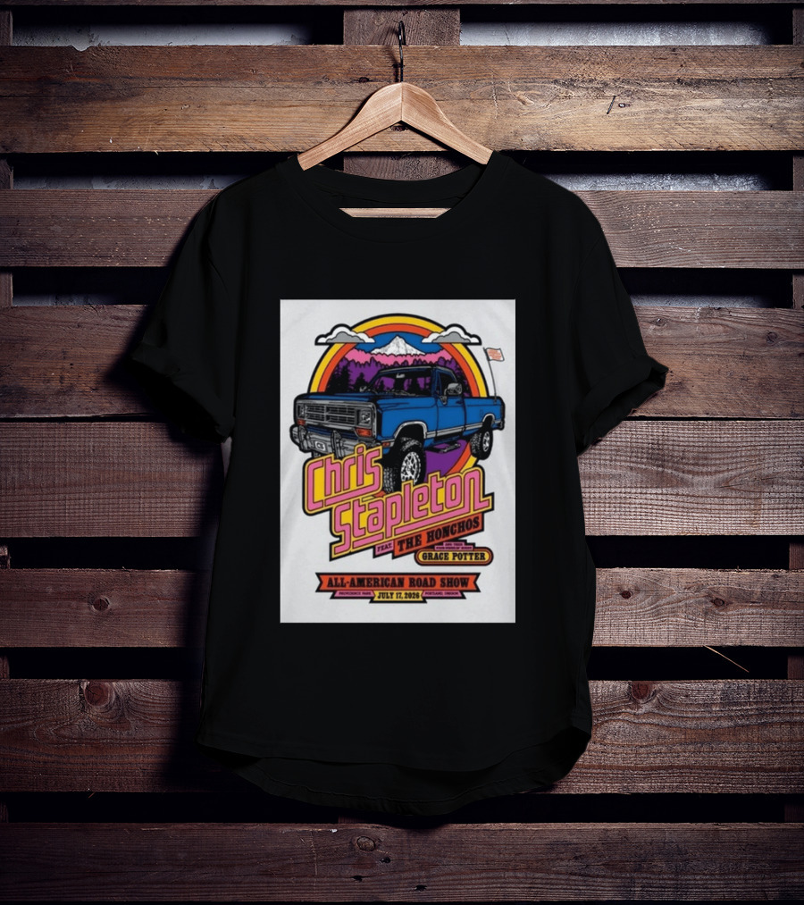 Chris Stapleton Feat The Honchos Grace Potter All American Road Show Providence Park Portland Oregon July 17 2026 T-Shirt