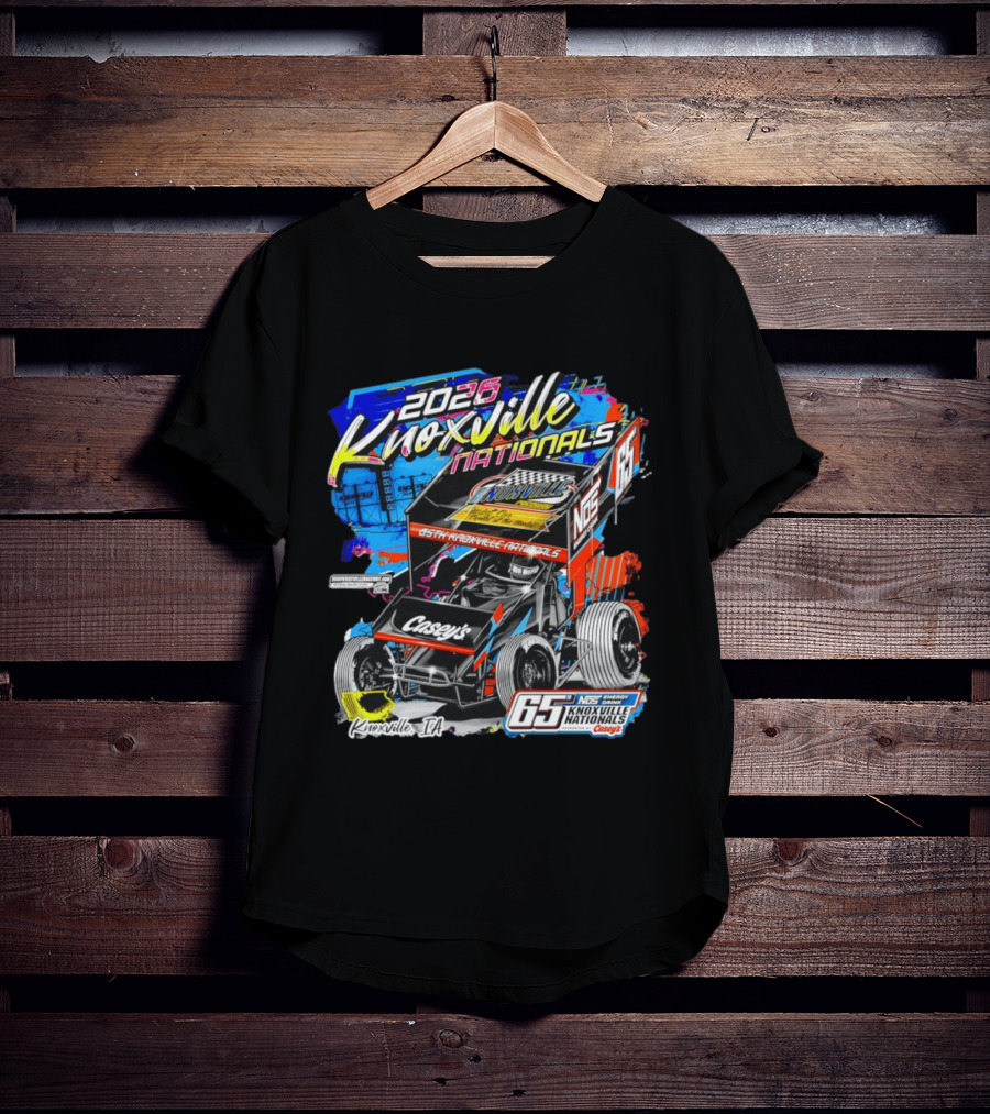 2026 Knoxville Nationals 65th NOS Energy Casey's Knoxville IA Racing Event T-Shirt