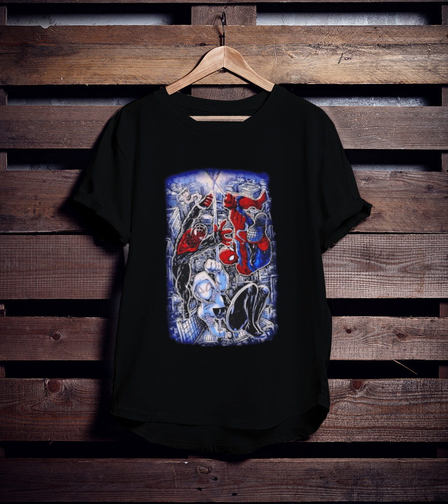 Spider Man Miles Morales Ghost Spider Marvel Multiverse Action Adventure T-Shirt